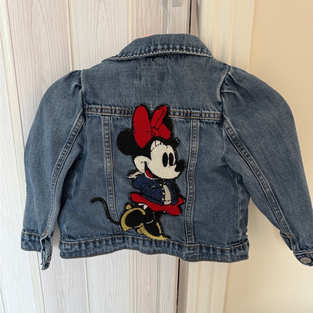 GAP Disney Kids Denim Jacket with Minnie Mouse